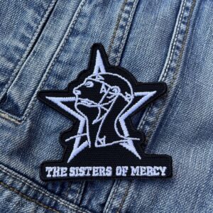 The Sisters Of Mercy | English Rock Band | Gothic rock | Post-punk | New wave | Embroidered Patch Badge Applique Iron on | Trendy | DIY | Decorative | Collectible