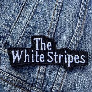 The White Stripes | American Rock Duo | Jack White | Meg White | Embroidered Patch Badge Applique Iron on | Trendy | DIY | Decorative | Collectible