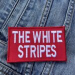 The White Stripes | American Rock Duo | Jack White | Meg White | Embroidered Patch Badge Applique Iron on | Trendy | DIY | Decorative | Collectible
