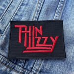 Thin Lizzy | Irish Hard Rock Band | Phil Lynott | Embroidered Patch Badge Applique Iron on | Trendy | DIY | Decorative | Collectible