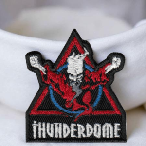 Thunderdome Skeleton Triangle Patch (Iron-On)