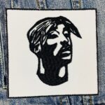 2pac | Tupac Shakur | Rapper | Rap Music | West Coast | Thug Life | Embroidered Patch Badge Applique Iron on | Trendy | DIY | Decorative | Collectible