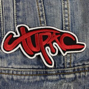 2pac | Tupac Shakur | Rapper | Rap Music | West Coast | Thug Life | Embroidered Patch Badge Applique Iron on | Trendy | DIY | Decorative | Collectible