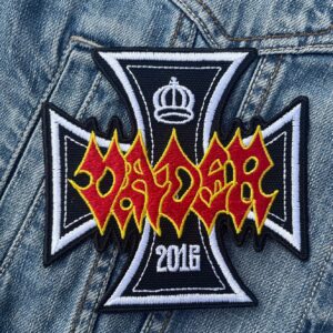 Vader | Polish Death Metal Band | Piotr "Peter" Wiwczarek | Metal | Dance/Electronic | Embroidered Patch Badge Applique Iron on | Trendy | DIY | Decorative | Collectible