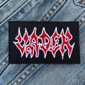 Vader | Polish Death Metal Band | Piotr "Peter" Wiwczarek | Metal | Dance/Electronic | Embroidered Patch Badge Applique Iron on | Trendy | DIY | Decorative | Collectible