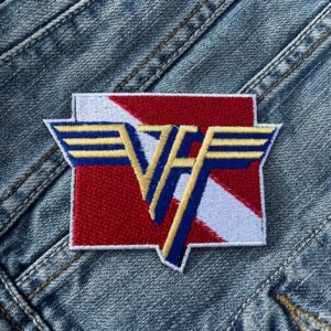 Van Halen | American Rock Band | Eddie Van Halen | Embroidered Patch Badge Applique Iron on | Trendy | DIY | Decorative | Collectible
