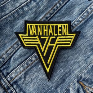 Van Halen | American Rock Band | Eddie Van Halen | Embroidered Patch Badge Applique Iron on | Trendy | DIY | Decorative | Collectible