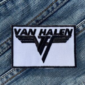 Van Halen | American Rock Band | Eddie Van Halen | Embroidered Patch Badge Applique Iron on | Trendy | DIY | Decorative | Collectible