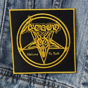 Venom | English Heavy Metal Band | Welcome to Hell | Black Metal | Embroidered Patch Badge Applique Iron on | Trendy | DIY | Decorative | Collectible