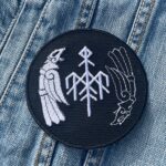 Wardruna Runes & Norse Beasts Circle Patch – Iron-On