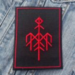 Wardruna Red Rune Logo Patch – Iron-On