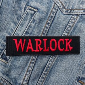 Warlock | German Heavy Metal Band | Snakebite | Beast | Embroidered Patch Badge Applique Iron on | Trendy | DIY | Decorative | Collectible