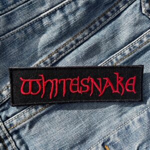 Whitesnake | English Hard Rock | David Coverdale | Glam Metal | Embroidered Patch Badge Applique Iron on | Trendy | DIY | Decorative | Collectible