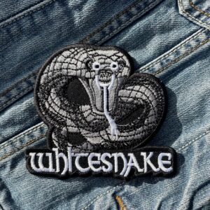 Whitesnake | English Hard Rock | David Coverdale | Glam Metal | Embroidered Patch Badge Applique Iron on | Trendy | DIY | Decorative | Collectible