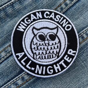 Wigan Casino | Northern Soul Music | Embroidered Patch Badge Applique Iron on | Trendy | DIY | Decorative | Collectible
