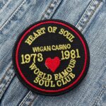 Wigan Casino | Northern Soul Music | Embroidered Patch Badge Applique Iron on | Trendy | DIY | Decorative | Collectible