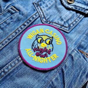 Wigan Casino | Northern Soul Music | Embroidered Patch Badge Applique Iron on | Trendy | DIY | Decorative | Collectible