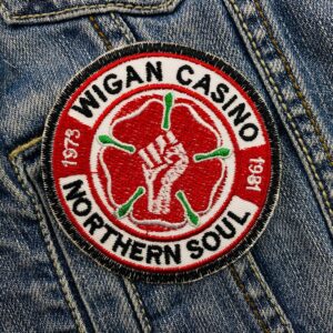 Wigan Casino | Northern Soul Music | Embroidered Patch Badge Applique Iron on | Trendy | DIY | Decorative | Collectible