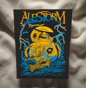 Limited Edition Alestorm-Inspired Patch – Pirate Duck & Lightning Design (13cm x 9.7cm)