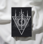 Limited Edition Occult Sword & Sigil Patch – Mystical Triangle Design (13.2cm x 9.2cm)