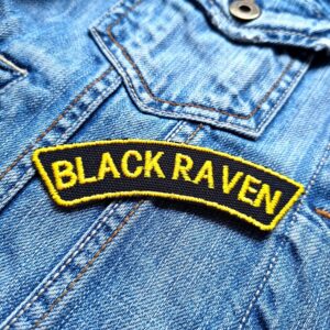 Black Raven | German Band | Rock And Roll | Embroidered Patch Badge Applique Iron on | Trendy | DIY | Decorative | Collectible