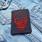 David Bowie | British Rock | Rebel | Ziggy Stardust | Space Oddity | Glam Rock | Iconic | Embroidered Patch Badge Applique Iron on | Trendy | DIY | Decorative | Collectible