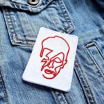 David Bowie | British Rock | Rebel | Ziggy Stardust | Space Oddity | Glam Rock | Iconic | Embroidered Patch Badge Applique Iron on | Trendy | DIY | Decorative | Collectible