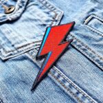 David Bowie | British Rock | Rebel | Ziggy Stardust | Space Oddity | Glam Rock | Iconic | Embroidered Patch Badge Applique Iron on | Trendy | DIY | Decorative | Collectible