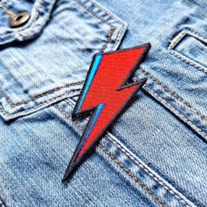 David Bowie | British Rock | Rebel | Ziggy Stardust | Space Oddity | Glam Rock | Iconic | Embroidered Patch Badge Applique Iron on | Trendy | DIY | Decorative | Collectible