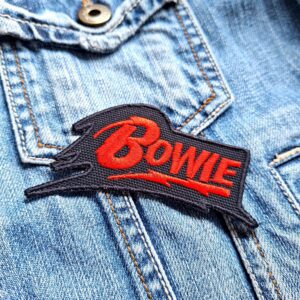 David Bowie | British Rock | Rebel | Ziggy Stardust | Space Oddity | Glam Rock | Iconic | Embroidered Patch Badge Applique Iron on | Trendy | DIY | Decorative | Collectible