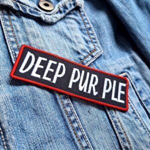 Deep Purple | British Rock | Smoke On The Water | Hard Rock And Heavy Metal | Embroidered Patch Badge Applique Iron on | Trendy | DIY | Decorative | Collectible