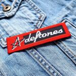 Deftones Star Logo Red Border Patch Iron-On