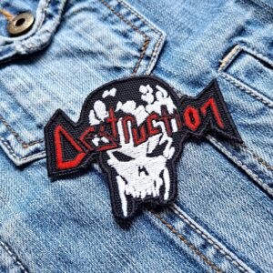 Destruction | German Thrash Metal | Infernal Overkill | Sentence Of Death | Embroidered Patch Badge Applique Iron on | Trendy | DIY | Decorative | Collectible