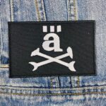 Die Ärzte Skull Bones "ä" Logo Patch Iron-On