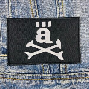 Die Ärzte Skull Bones "ä" Logo Patch Iron-On