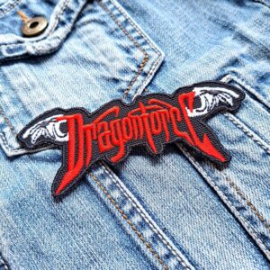 Dragonforce | Dragon Force | British Power Metal | Herman Li | Guitar Heroics | Embroidered Patch Badge Applique Iron on | Trendy | DIY | Decorative | Collectible