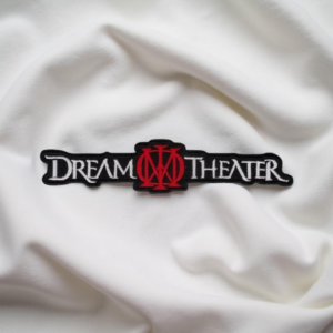 Dream Theater Bar Logo Patch with Red Emblem – Iron-On