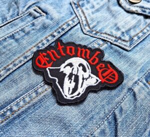 Entombed | Swedish Death Metal Band | Left Hand Path | Embroidered Patch Badge Applique Iron on | Trendy | DIY | Decorative | Collectible