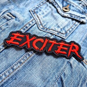 Exciter | Canadian Speed Band Metal | Heavy Metal Maniac | Embroidered Patch Badge Applique Iron on | Trendy | DIY | Decorative | Collectible