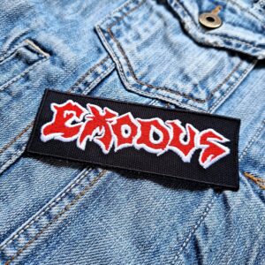 Exodus | American Thrash Metal | Bonded By Blood | Thrash Metal Pioneers | Embroidered Patch Badge Applique Iron on | Trendy | DIY | Decorative | Collectible