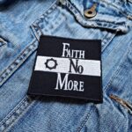 Faith No More Black & White Logo Patch Iron-On