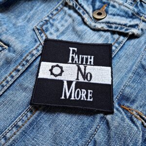 Faith No More Black & White Logo Patch Iron-On