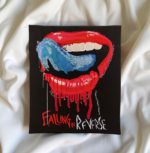 Limited Edition Falling In Reverse-Inspired Patch – Dripping Lips Embroidery (13cm x 10.7cm)