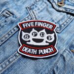 Five Finger Death Punch Brass Knuckle Emblem Patch Iron-On