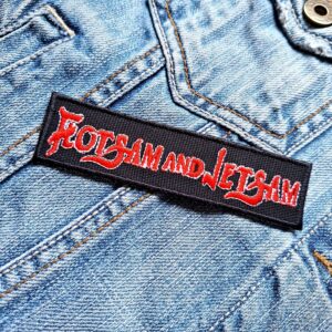 Flotsam And Jetsam | American Thrash Metal Band | Jason Newsted | Embroidered Patch Badge Applique Iron on | Trendy | DIY | Decorative | Collectible