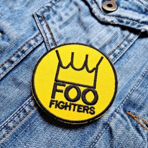 Foo Fighters Crown Logo Patch – Iron-On