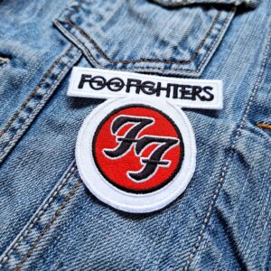 Foo Fighters White Circle Logo Patch – Iron-On