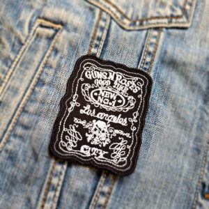 Guns N' Roses Whiskey Label Style Patch – Iron-On