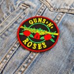 Guns N' Roses Round Logo Patch with Roses & Barbed Wire – Iron-On