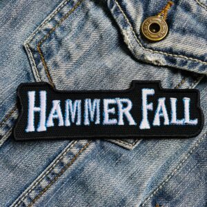 Hammerfall | Swedish Power Metal Band | Glory To The Brave | Embroidered Patch Badge Applique Iron on | Trendy | DIY | Decorative | Collectible